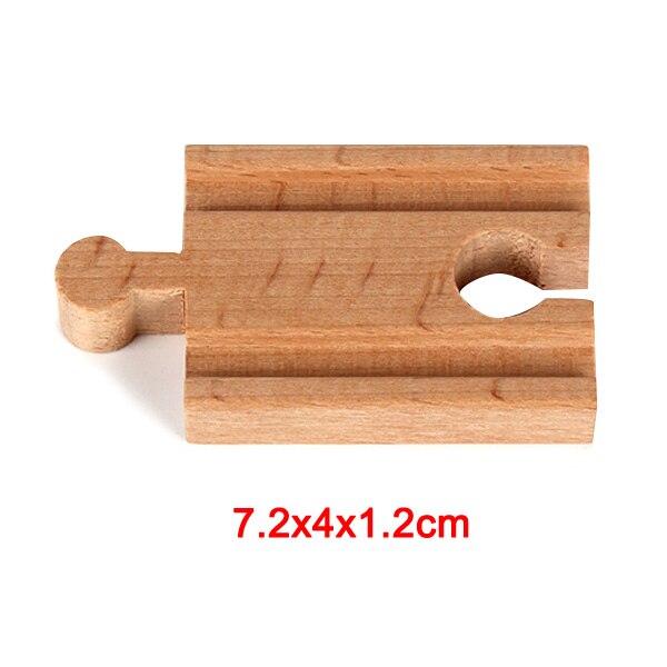 Treno di legno Accessori Pista Ferroviario Compatibile con Treni di Legno di Legno Tracce Ferroviarie Giocattoli per I Bambini YH-17: small straight rail