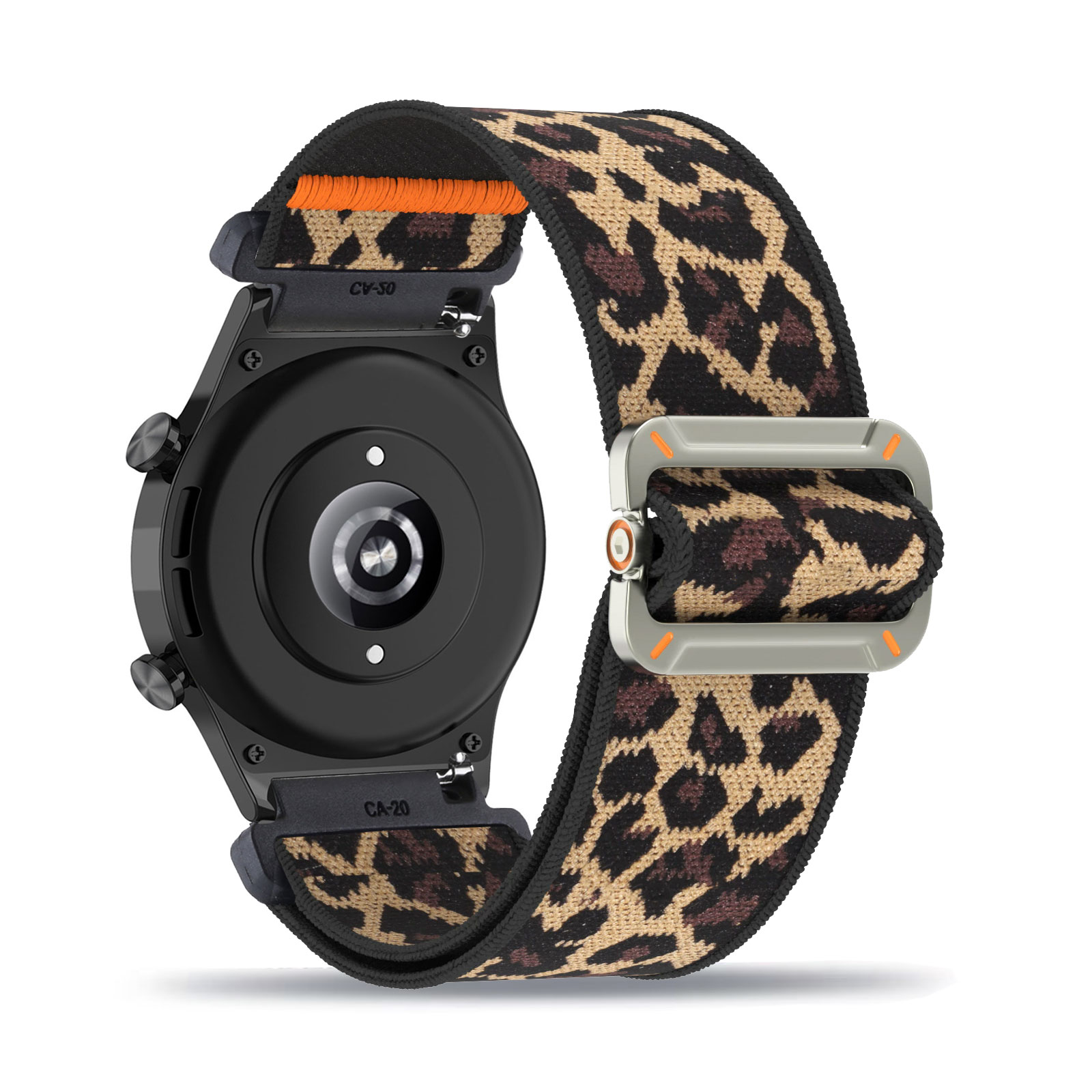 Stretchy Band for Huawei Watch GT 2 Pro/GT 2E/GT Runner 46mm Band, Soft Nylon Elastic Braided Strap: Chocolate