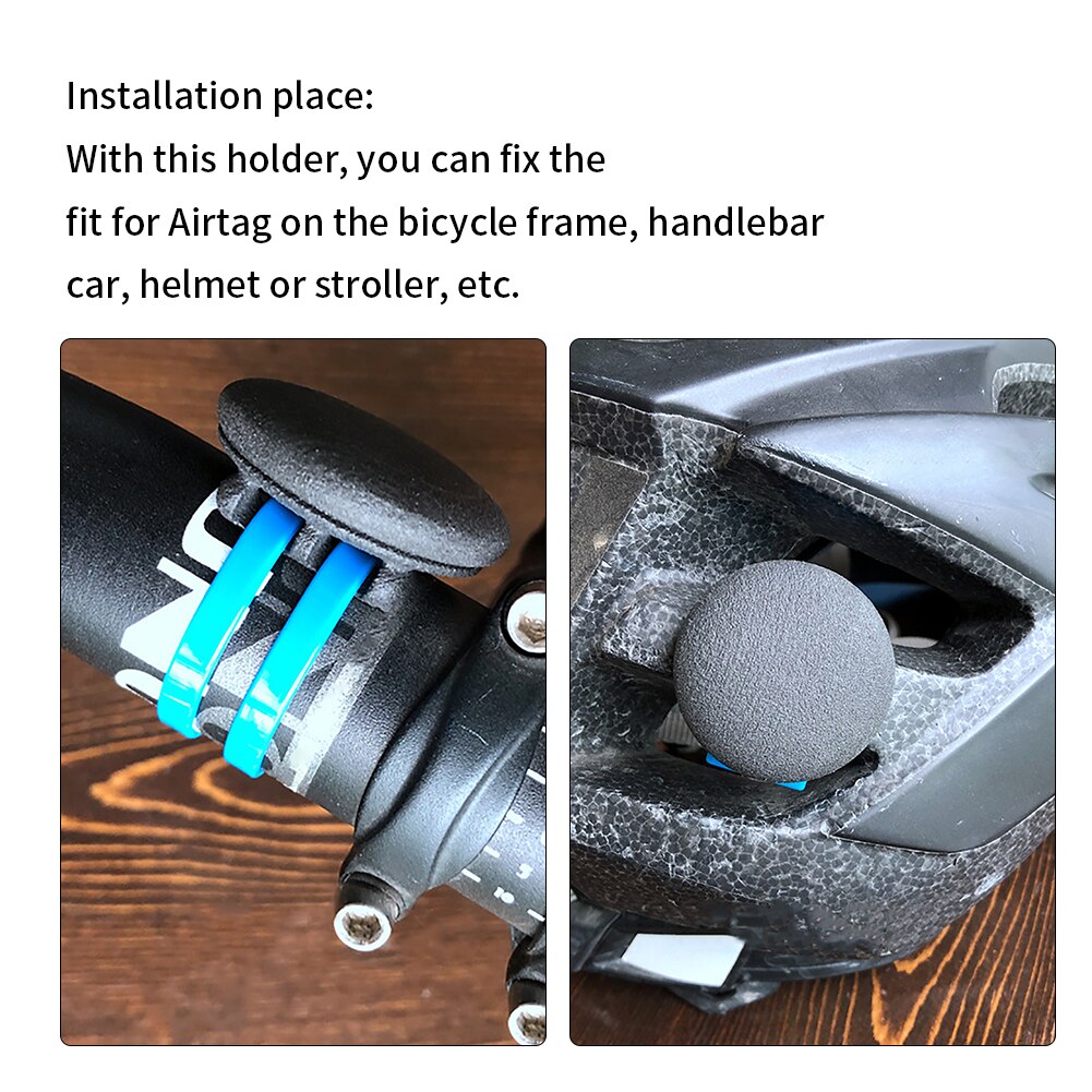 Schutzhülle Tracker Rahmen Stoßfest Anti Diebstahl Einfach Installieren Lenker Mit Krawatte draussen Fahrrad Halfter passen Für Airtag