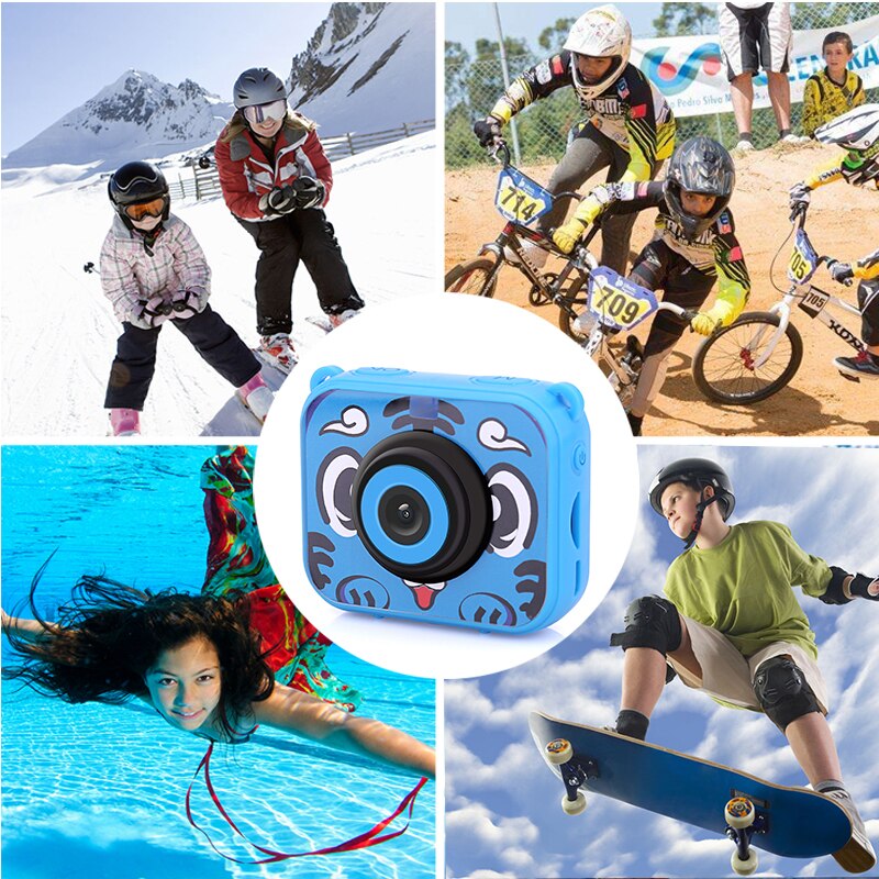 Kinderen Kids Actie Camera Mini Sport Camera Voor Kinderen Digitale Camera 1080P Video Camera Camcorder Met 30M waterdichte Case