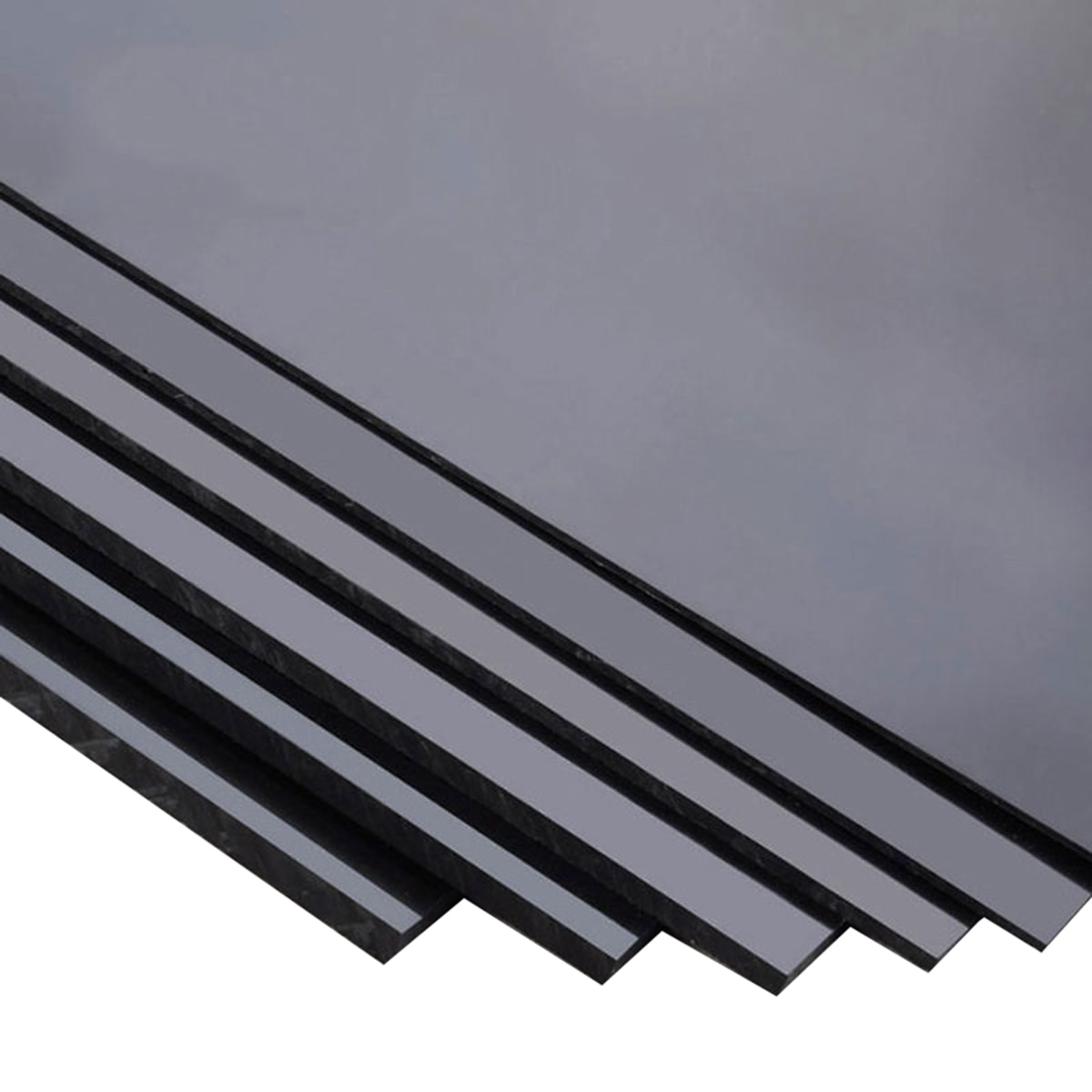 1 Stuks Duurzame Zwart Abs Styreen Plastic Vlakke Plaat Plaat 0.5Mm Dikte