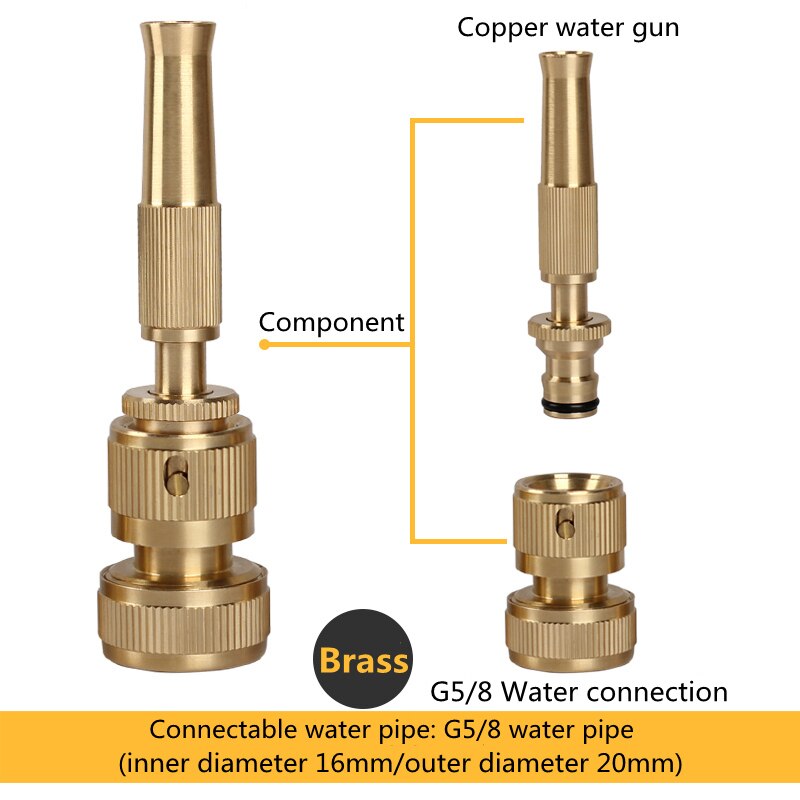 Home Spray Nozzle Spray Sprinkler High Pressure Direct Spray Garden Hose Adjustable Sprinkler Garden Hose Sprinkler System Tools: G5-8 Water pipe