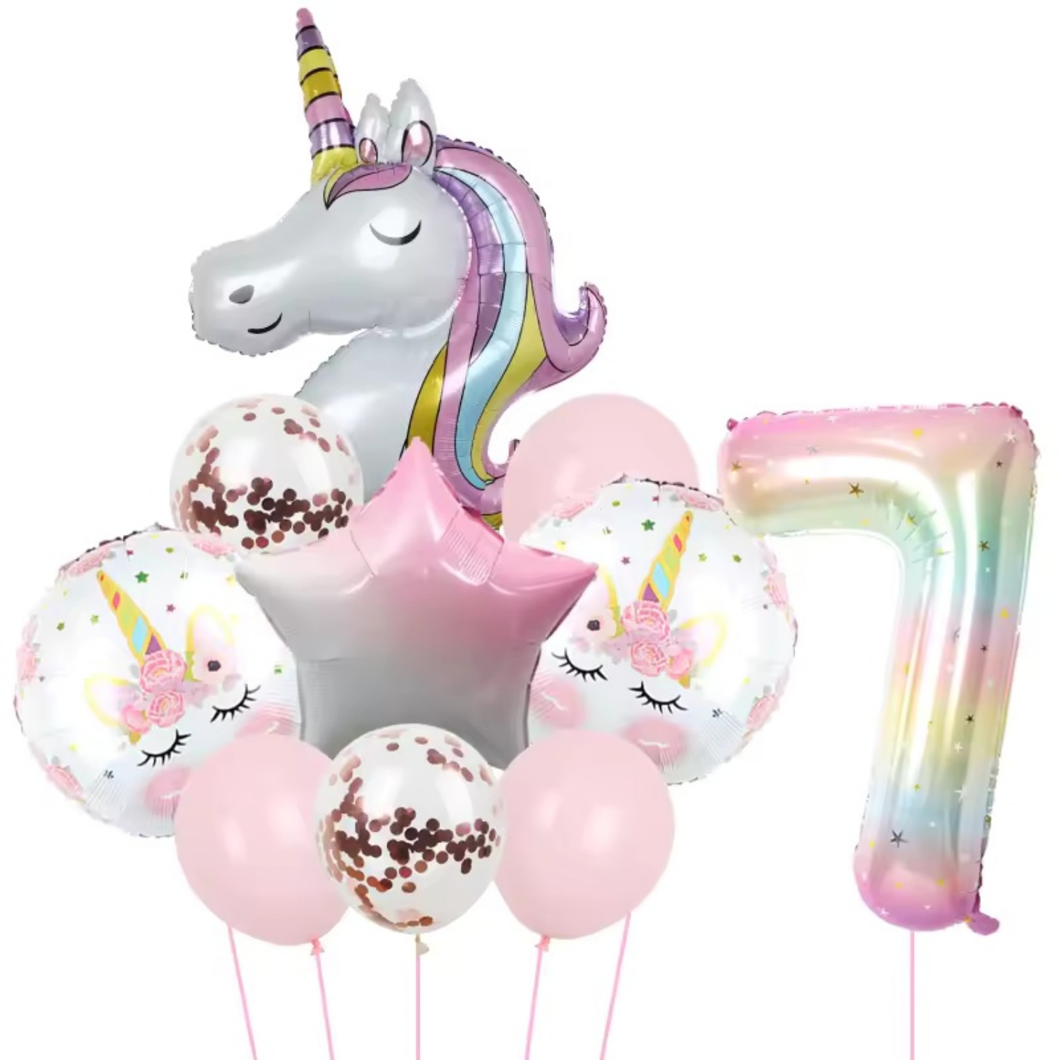 Rainbow Unicorn Balloon 40inch Foil Balloon Unicorn Theme Suitable for Birthday Shower Party Balloon Supplies: Camouflage