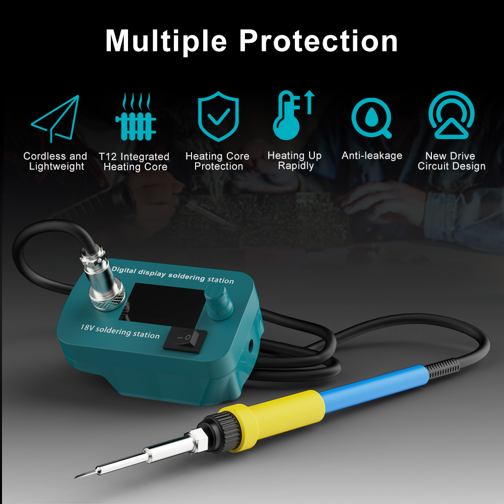 60W Akku-Lötkolben Werkzeug für Makita BL1830 18V Batterie BL1840 BL1850 BL1860 Batterie für DIY Reparatur
