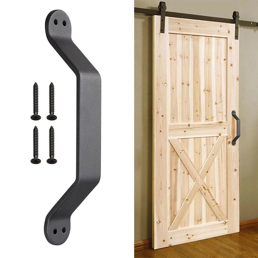 Cabinet Barn Handle Matte Black For Sliding Door Heavy duty Pull Gate Shed