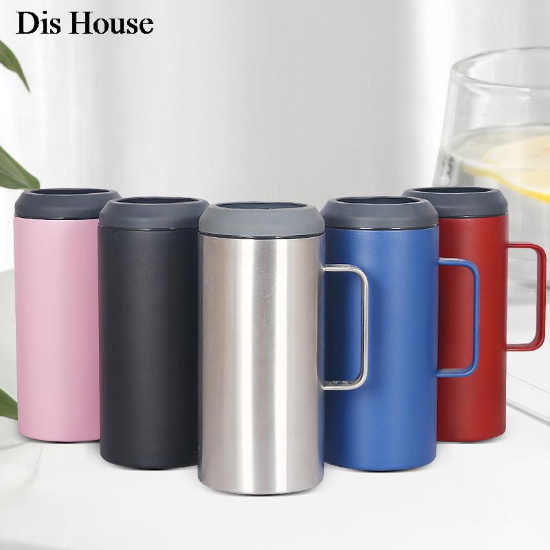 40Oz Cola Bier Koeler Met Handvat Rvs Geïsoleerde Kan Koeler Bier Kouder Keeper Bier Fles Kan Houder Base verstelbare