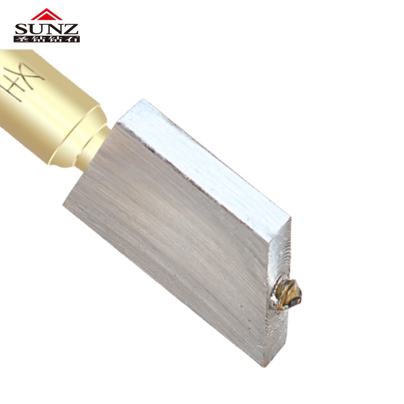 Diamond Glass Cutter Draagbare Glassnijder Diamond Getipt Glassnijder Potlood Vensterglas Craft Cutting Mes Houten Hand