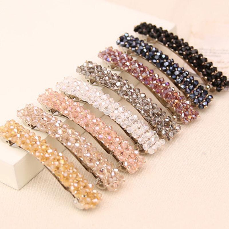 1Pcs Vrouwen Shining Crystal Rhinestone Haarspelden Haarspeldjes Mode Meisjes Haar Clips Pins Styling Tools Hairwear Haaraccessoires