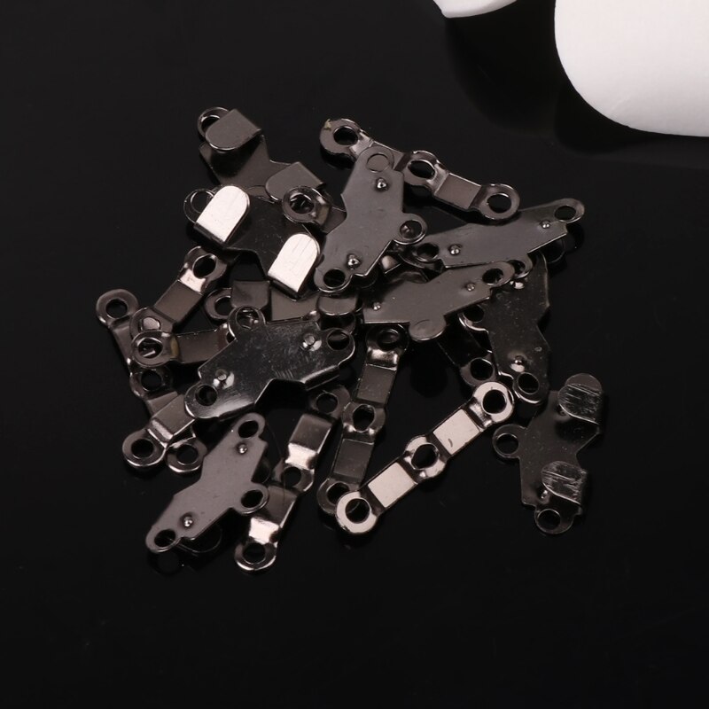 10x Trouser Skirt Hooks + Bars Fasteners For Suit Pants Extenders Tailor Sewing