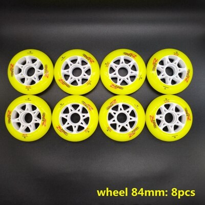rueda de patines 84 MM 88A 8 unids/lote: yellow