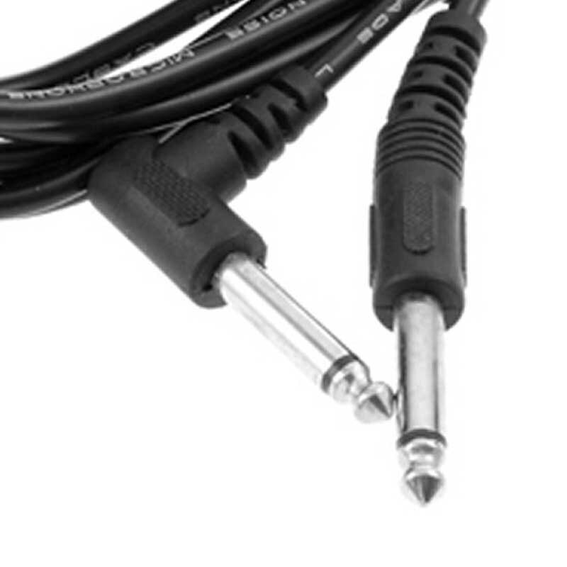 1/4 Inch Cable Guitar Cable 10 Ft Straight to Right Angle 6.5mm Cord Adapter Amplifier Shielded Bass Guitar Instrument Cable