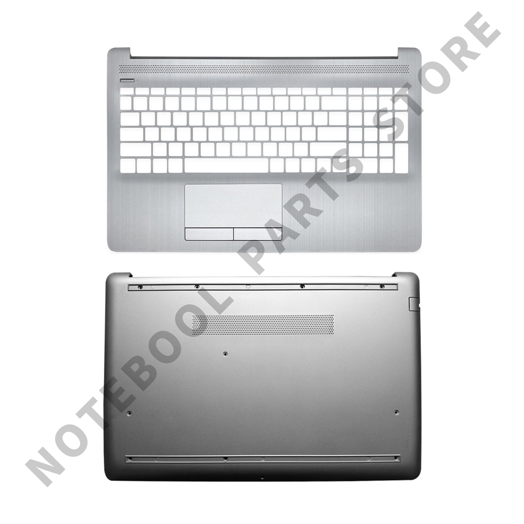 Laptop Lcd Back Cover/Front Bezel/Scharnieren/Palmrest/Bottom Case Voor Hp 15-DA 15-DB 250 g7 255 G7 Top Case Zilver