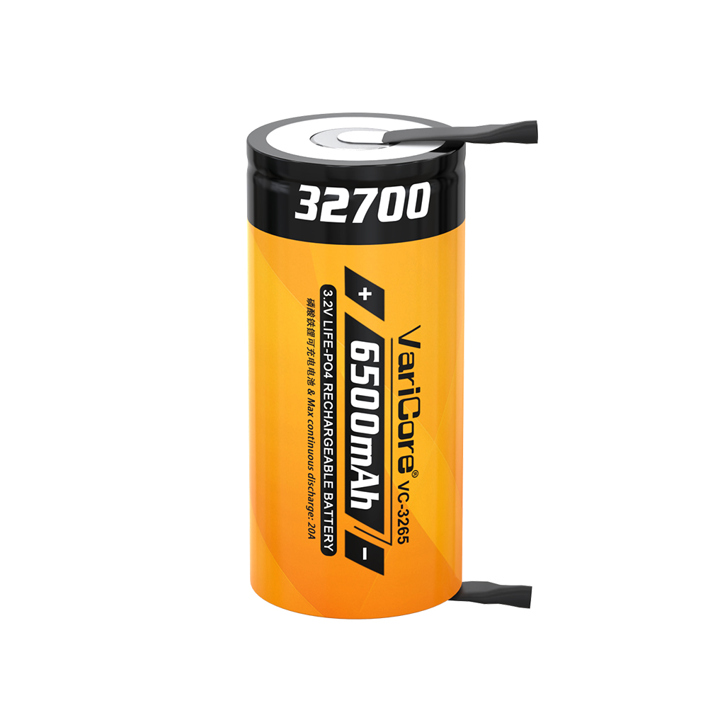 VariCore 3.2V 32700 6500mAh LiFePO4 Bateria 35A Descarga Contínua Máxima 55A Bateria de alta potência + folhas de níquel