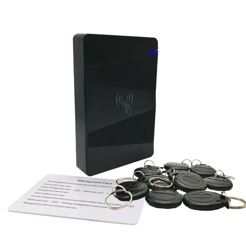 Cerradura de puerta Rfid EM impermeable, sistema de Control de acceso al aire libre, 125Khz: H2D-Black Keyfobs