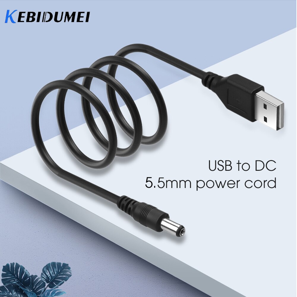 Kebidumei 5V USB Charger power Kabel USB naar DC 5.5mm plug/jack USB Power Kabel Voor MP3 /MP4 Speler