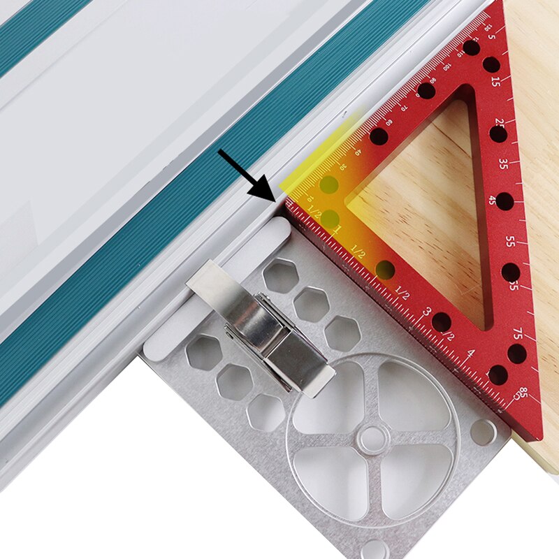 Houtbewerking Hoek Stop Universele 90 Graden Haakse Geleiderail Klem Voor Elektrische Circulaire Extra Snijden Positionering