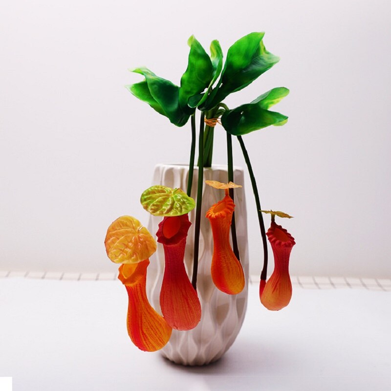 4PCS Nepenthes Artificial Plants Bedroom Decoration Hanging Flower Vine DIY Decor For Home Wedding Banquet Photo Background