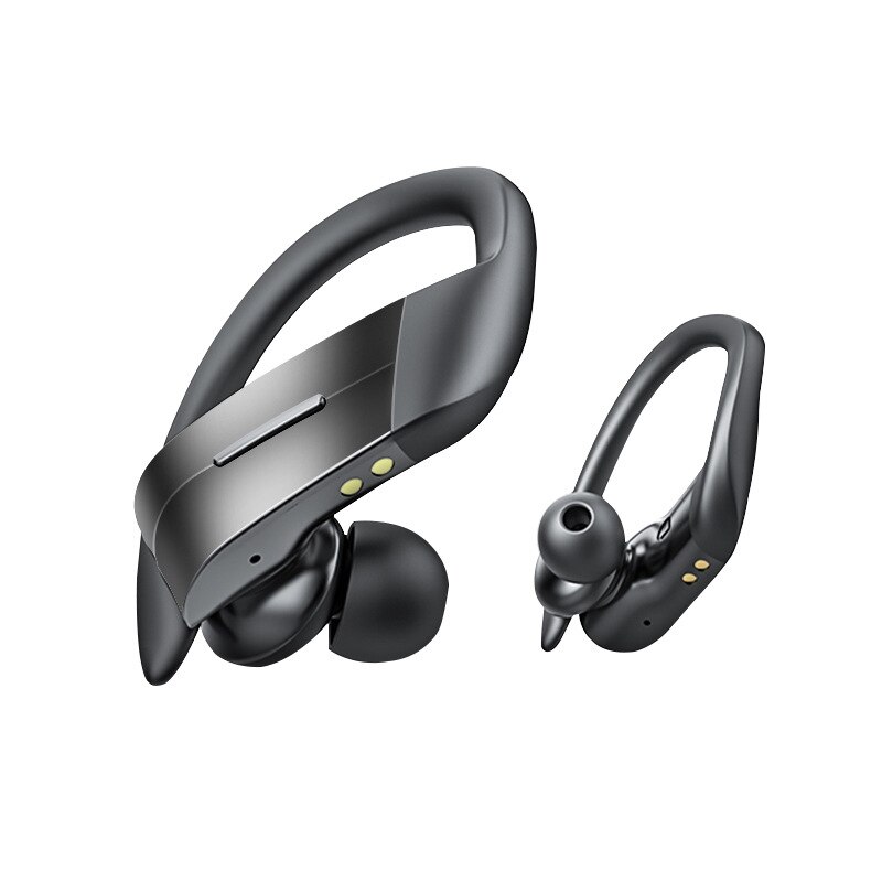 H & A TWS Bluetooth écouteurs LED affichage casque sans fil avec Microphone écouteurs stéréo crochet d'oreille écouteurs antibruit