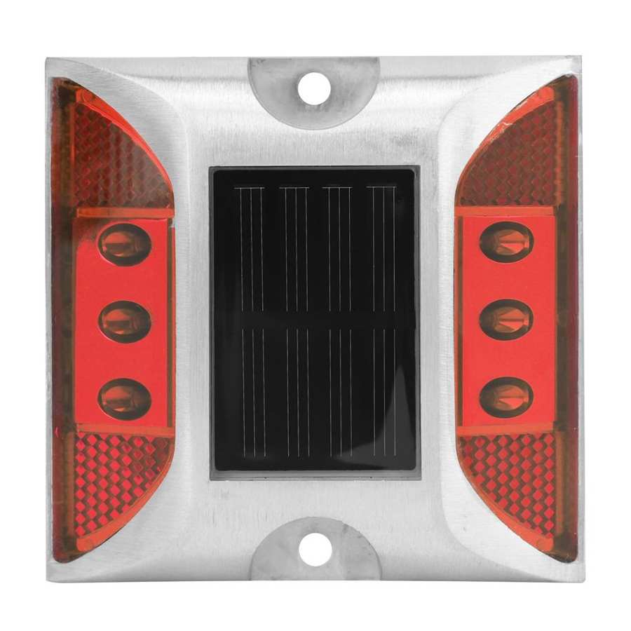 Road Stud LED Solar Power Ground Marker Lights Waterproof Outdoor Driveway Road Highway Spike Lamp