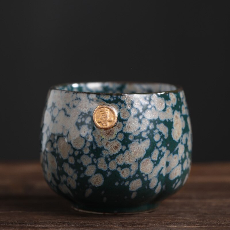 Japansk stil ovn bagt tekop keramisk kung fu te sæt kop master cup personlig kop 4 kop sæt tekopper te kop sil: Smuk