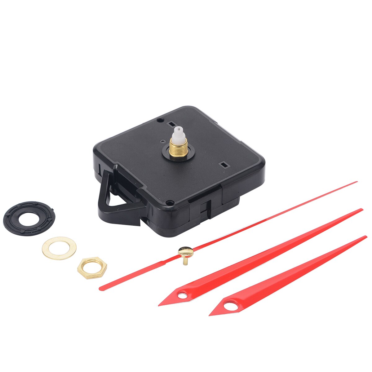 Mayitr Wall Clock DIY Repair Tool Red Hands Quartz Clock Movement Mechanism Parts Kit Replacement Essential Tools