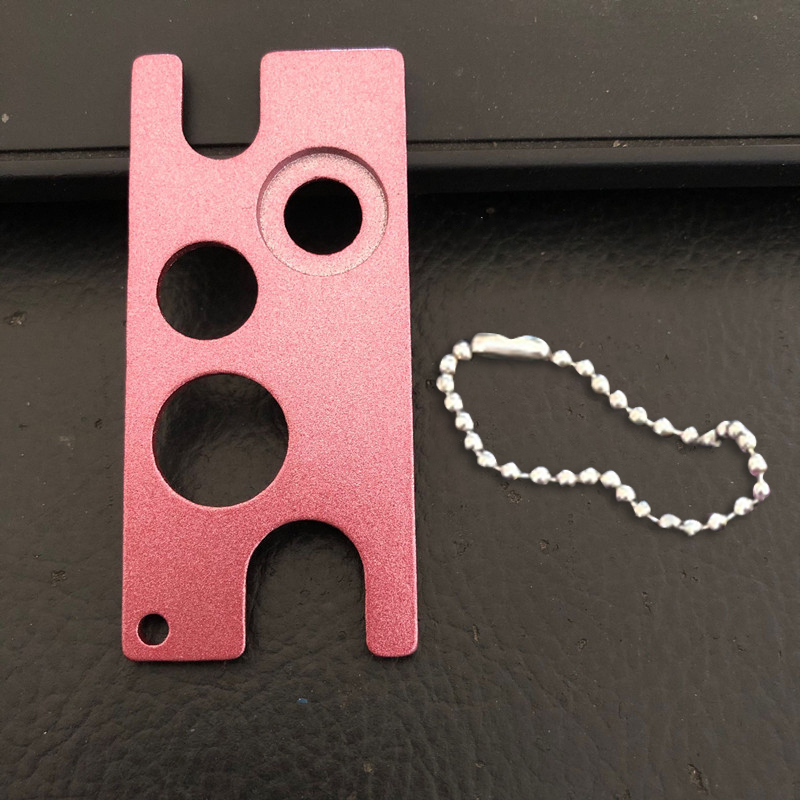 Yomdid æteriske olier åbnerfjerner til rullekugler og hætter flaskeåbner metalproptrækkerværktøj køkkengadgets: Lyserød