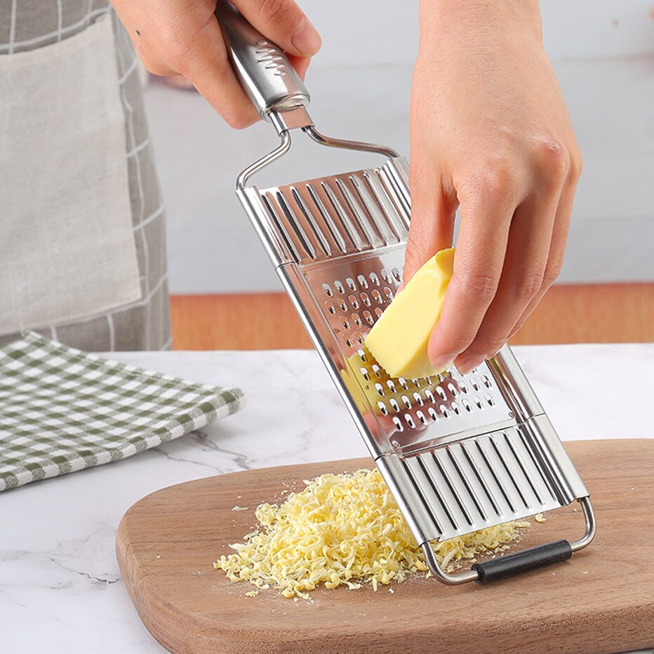 3-In-1 Multi-Use KItchen Slicer Set Lemon Cheese Stainless Steel Vegetable Cutter Replaceable Shredder For Onion Potato