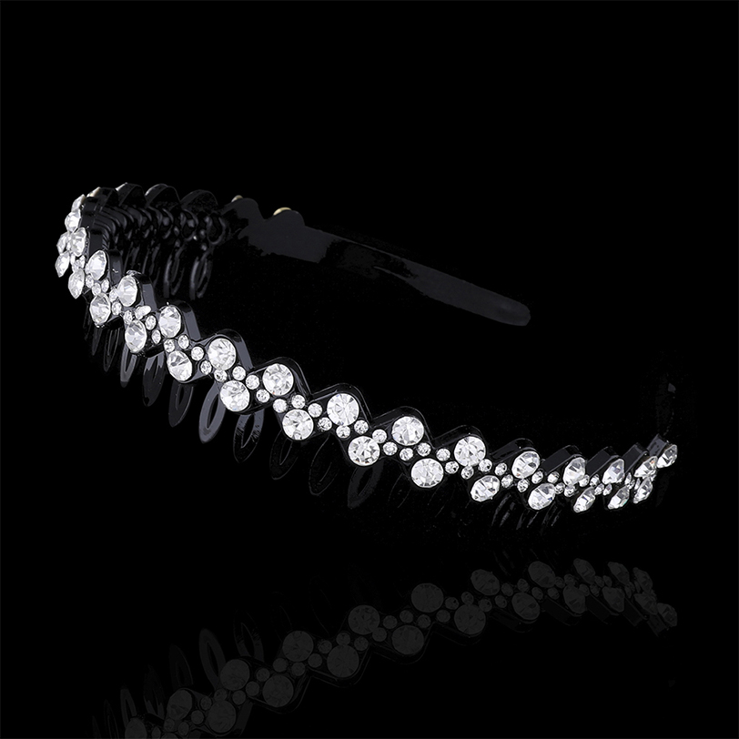 LEVAO Full Rhinestone Hairband for Women Boutique Crystal Hair Hoops Shiny Bezel Headband Wedding Headwear Party Accessories: 14B
