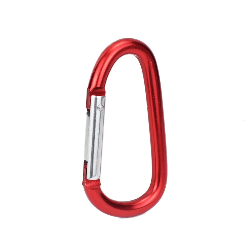 1pc store størrelser 98 x 53mm karabinhager stor d knap svampehåndtag spænde d-ring form aluminiumslegering svamp indkøbskrog tilbehør: 1pc røde