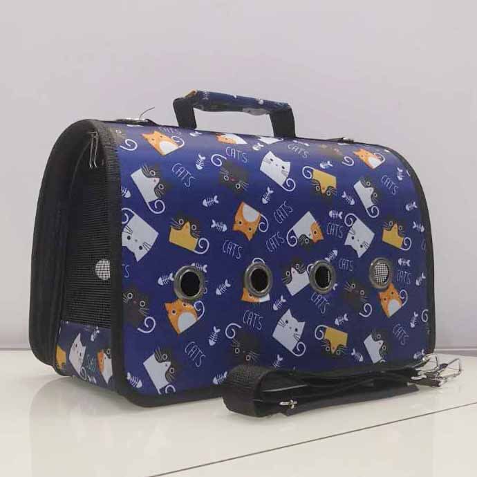 Dog Cat Carrier Backpack Travel Breathable Pet Bag Out Folding Shoulder Messenger Bag for Small Dogs Pet Suppliers: 5 / L(40x21x27cm)