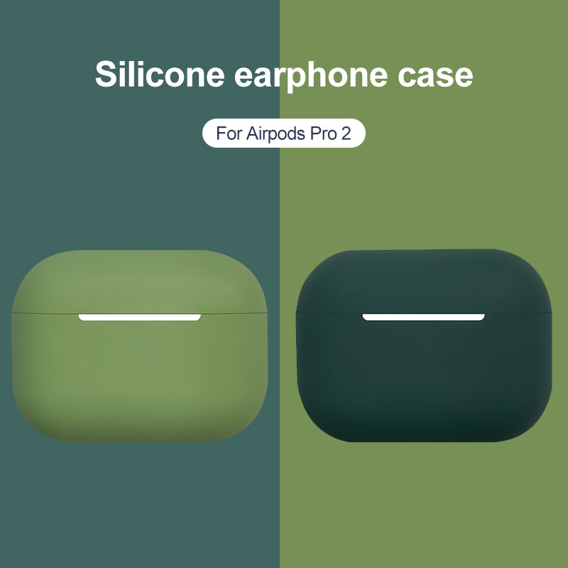 Silikon Kopfhörer Fällen Für Airpods Profi 2 2nd fallen Kopfhörer Schutzhülle Für Apfel Airpods Profi 2 Coque Funda hülse Capa