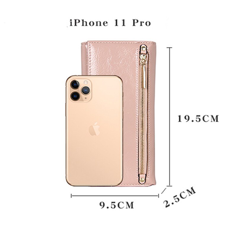 Women Long Wallet Cell Phone Pocket Zipper Coin Purse Ladies Card Holder Female trifold PU leather Clutch Bag