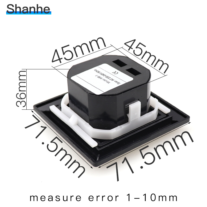 With (without) Reset Button Timer Square Counter Digital 0-99999.9 Hour Meter Hourmeter Gauge Hour Meter