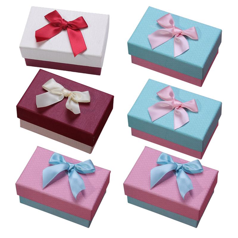 6pcs Treat Boxes Delicate Pretty Packaging Box Jewelry Organizer Cases for Chocolate Jewelry