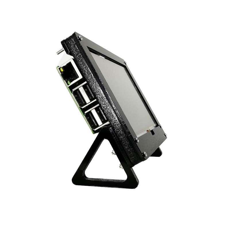 5 Inch Lcd Bracket Case Black Fixed Bracket Holder For Raspberry Pi 3 Model B+ 800x480 Press Screen