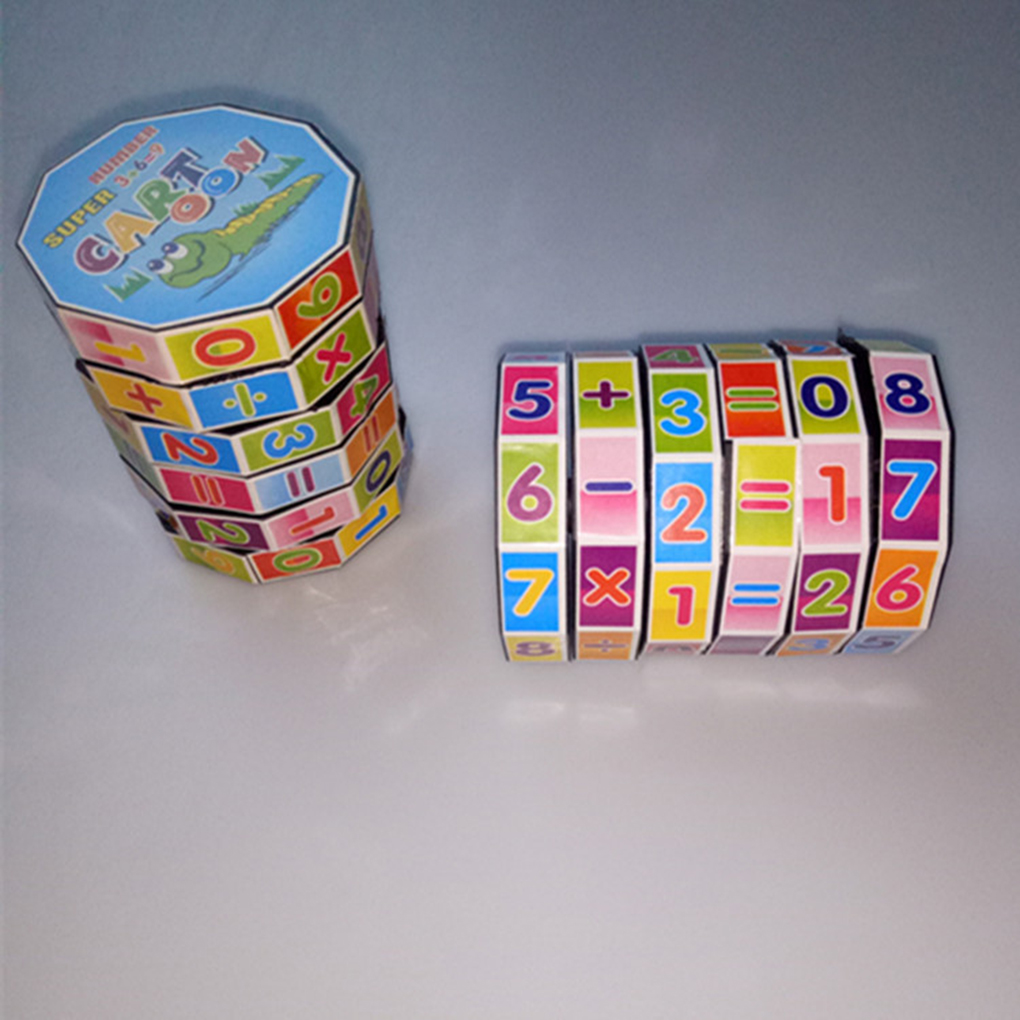 1 Pc Kinderen Puzzel Vroeg Wiskunde Onderwijs Speelgoed Digitale Nummer Cube Wiskunde Leren Props