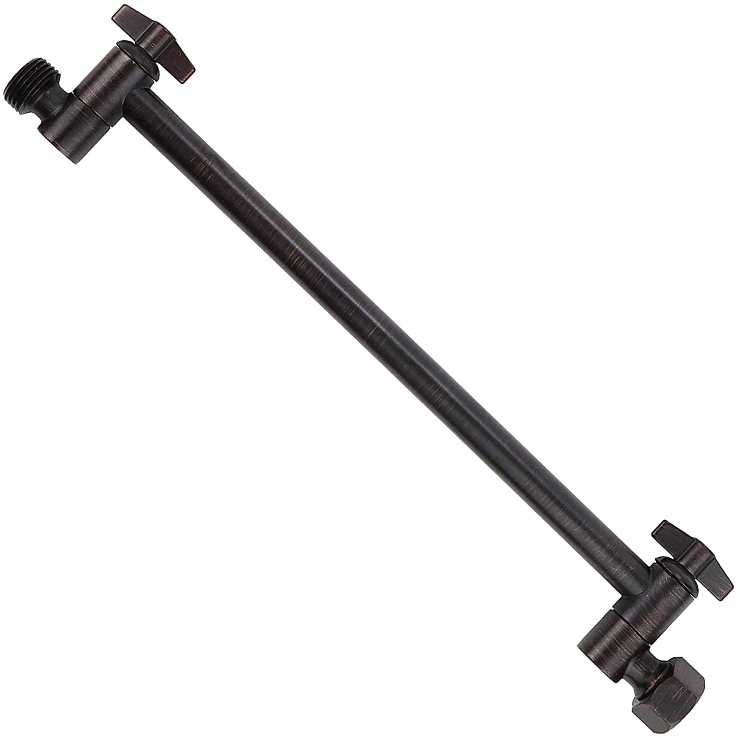 11&quot; Solid Brass Adjustable Shower Extension Arm with Lock Joints Lower or Raise Handheld Showerhead to Your Height: Oil-Rubbed Bronze