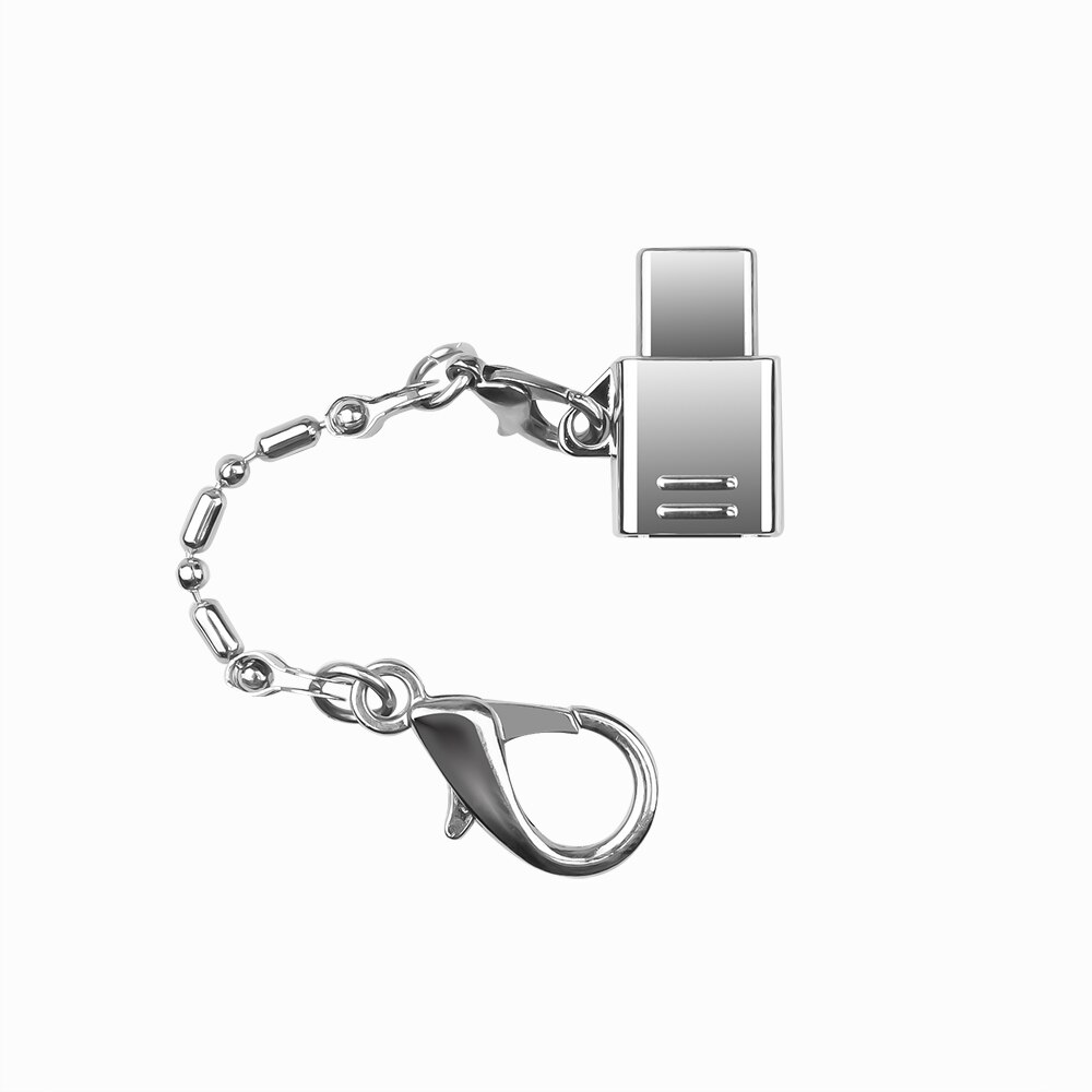 Mini Metal Micro USB 2.0 Female to USB 3.1 Type C Male Cable Adapter USB-C OTG Type-C Converter Data Charging Adapter Key Chain