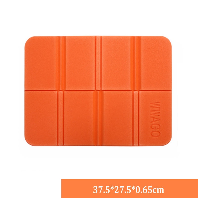 Draagbare Licht Waterdichte Outdoor Zitkussen Duurzaam Reizen Wandelen Picknick Camping Mat Vouwen vochtbestendige Kussen Pad: New Orange 