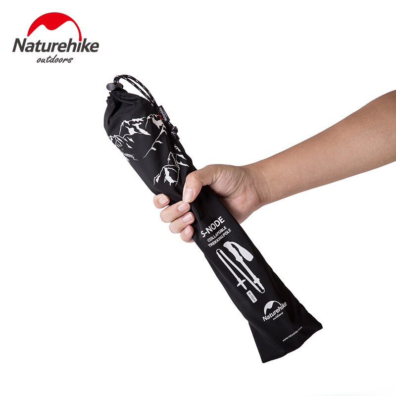 Naturehike Walking Stick Folding Ultraligh Portable Telescopic Hiking Stick Straight Handle Trekking Pole Climb Stick NH17D005-D