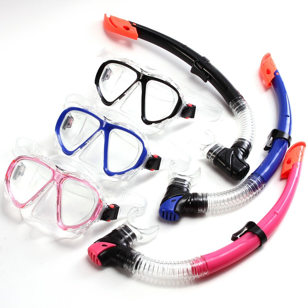 Masque de plongée masque de plongée sous-marine et tubas lunettes lunettes plongée natation facile souffle Tube ensemble piscine