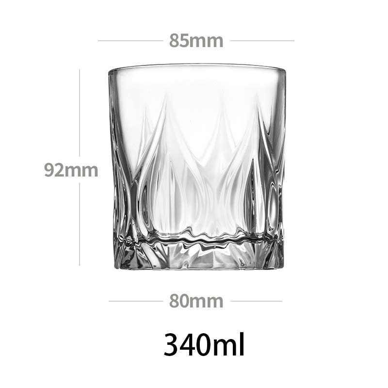 340ml blyfri krystal whiskyglas gennemsigtig hjem bar øl vinglas bryllupsfest brandy vodka kop drinkware copos de vidr: Weixun
