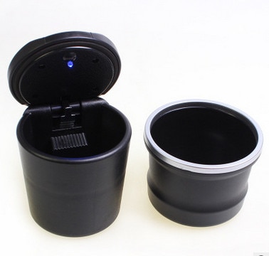 LED Portable voiture camion Auto porte-cendrier tasse noir pour citroën c3 c4 c5 c2 c4l Peugeot 3008 accessoires