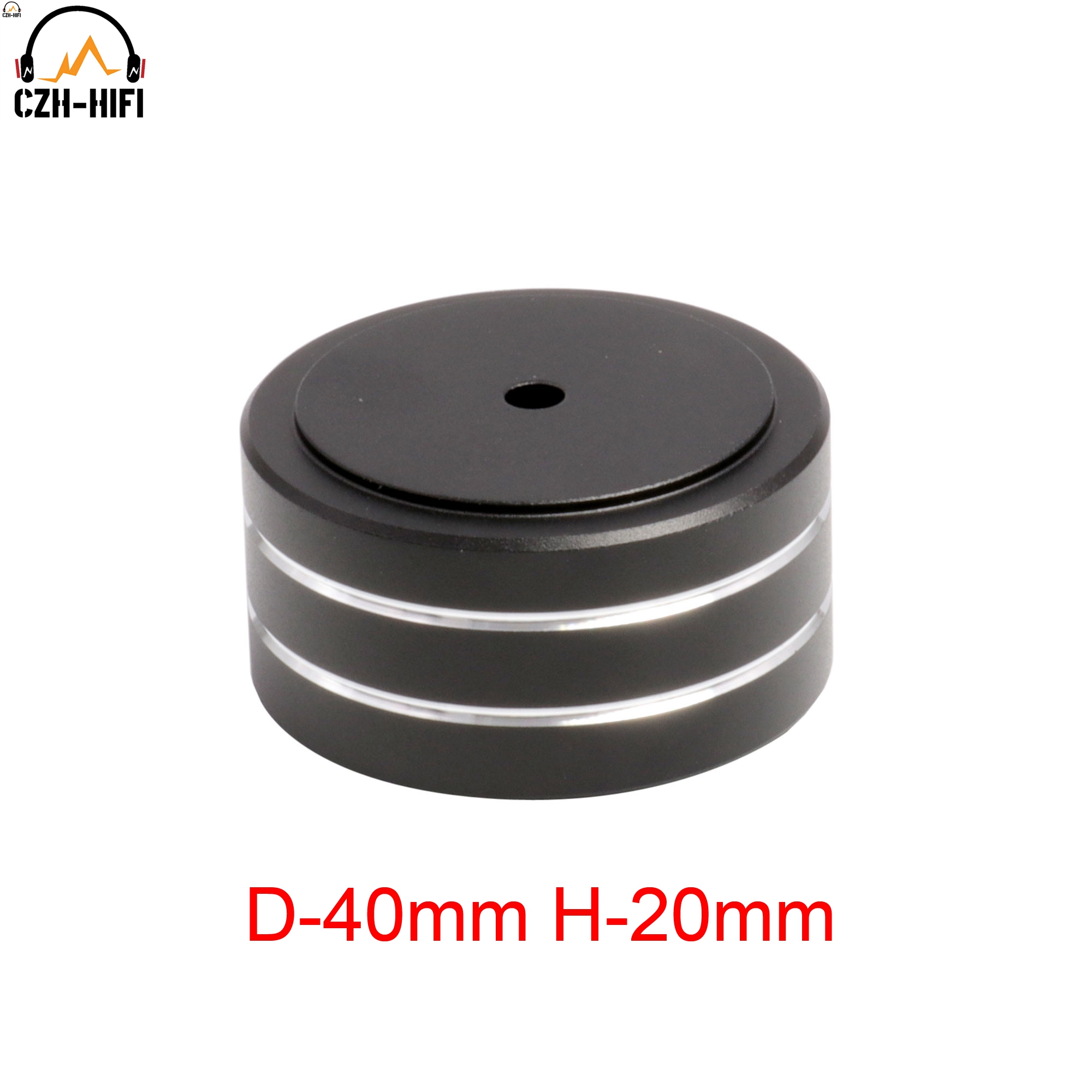 1pc 40mm Machined Full Aluminum Amplifier Feet PC Chassis Speaker Cabinet Isolation Stand Base AMP DAC Turntable Pad Cone: WHITE