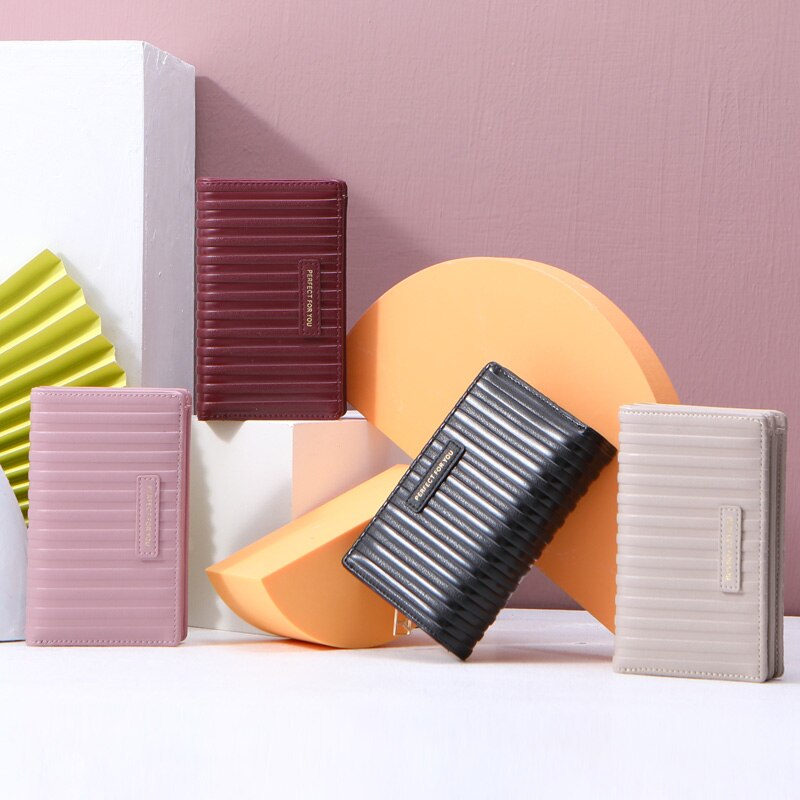 Weichen ruched trifold plånbok dam dragkedja myntficka många korthållare mjukt pu läder märke kvinnliga plånböcker