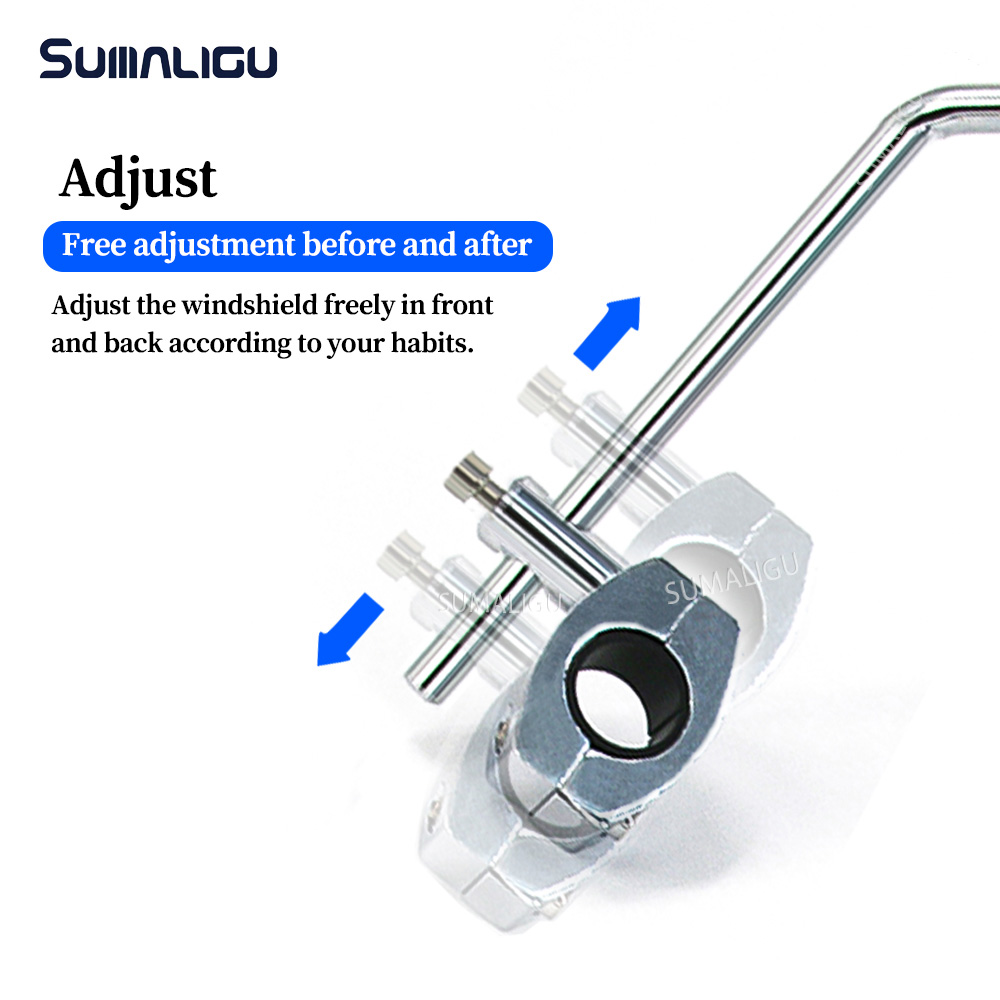 Motorcycle universal Metal windshield bracket Adjustable With 22MM 25MM 28MM Support Holder Standard Handleba