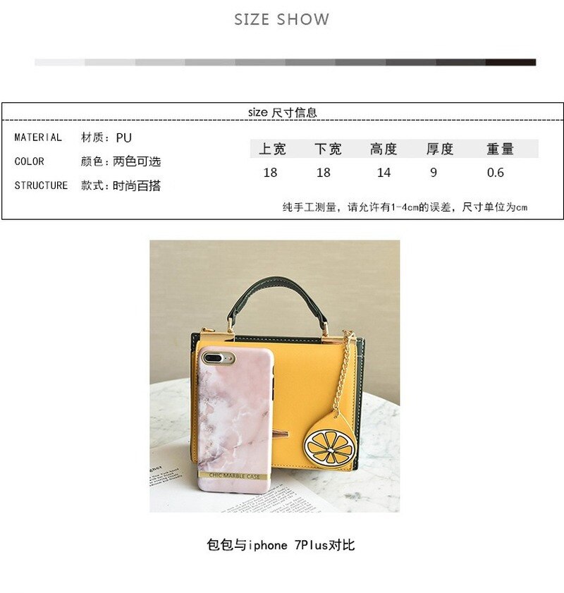 dames sac à bandoulière en cuir PU couleur unie sac deux couleurs épaule messager carré sac hit couleur sac à main