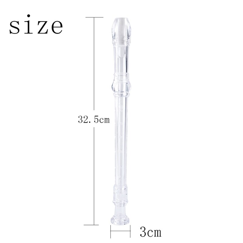 -8-Hole Soprano Descant Recorder with Cleaning Rod Music Instrument