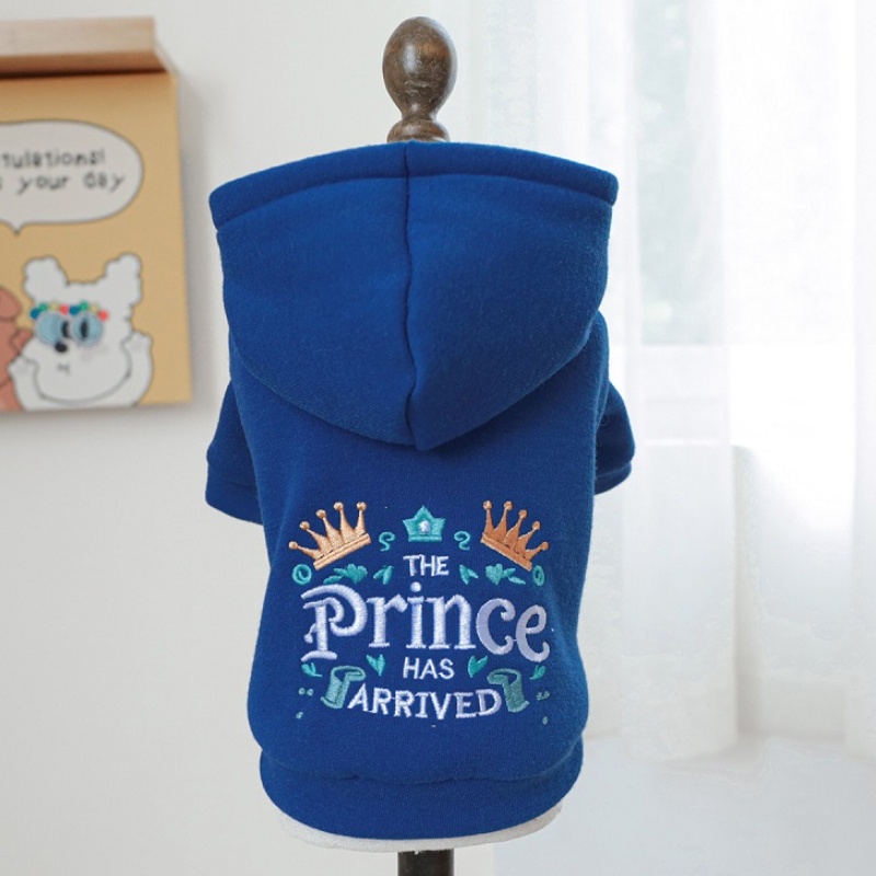 Pet Dog Clothes for Small Medium Dogs Winter Warm Dog Hoodie Letter Print Puppy Pullover Pet Sweatshirt Bichon Frise Dog Clothes: XL / WHITE