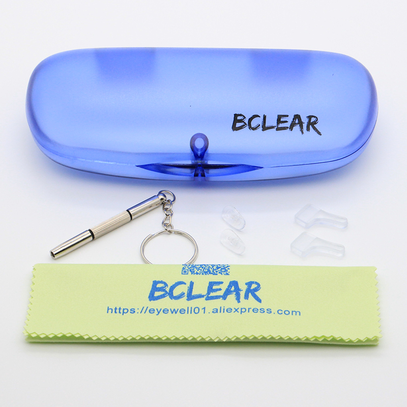 BCLEAR Titanium Rimless Glasses Frame Men Myopia Prescription Eyeglasses Frames Luxurious Brand Square Spectacles